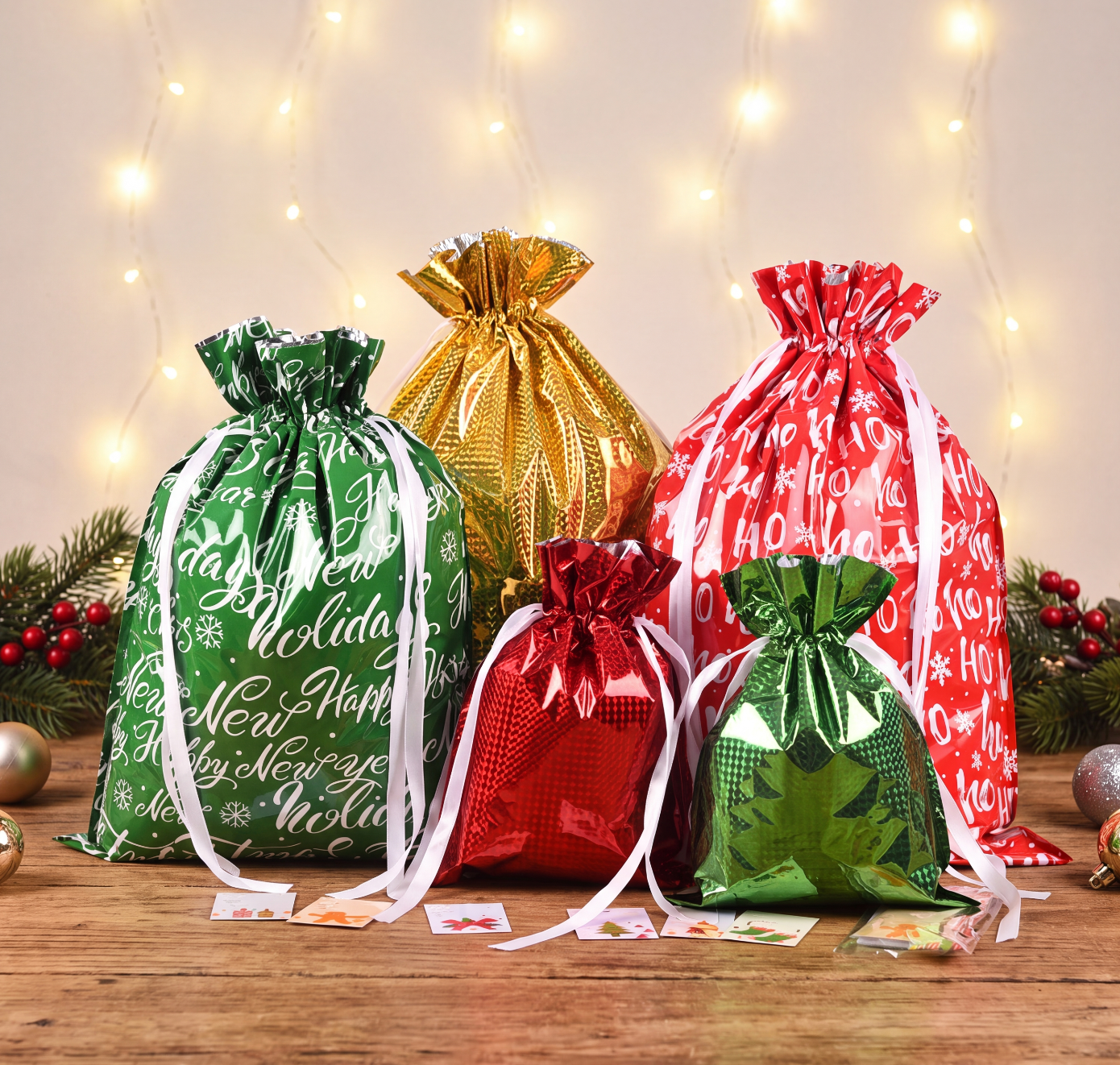 Sturdy festive gift bags